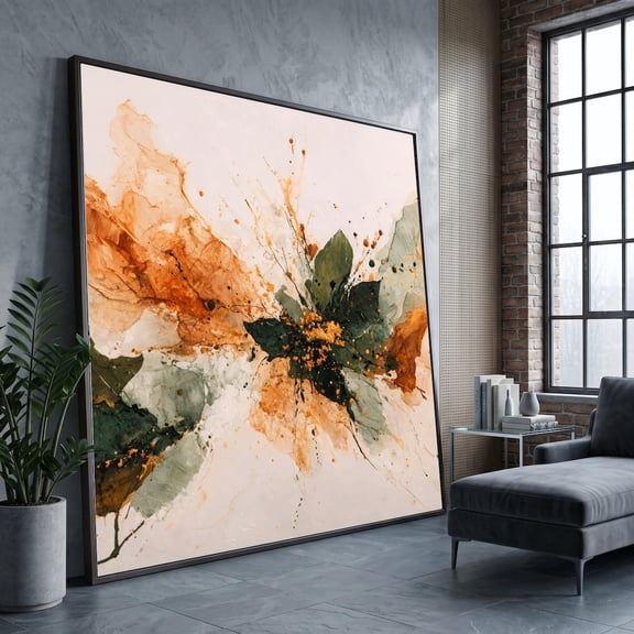 Floral Explosion Abstract Wall Art Print