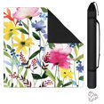 thumbnail image 1 of Floral Extra Large Non-Slip Mahjong Mat 31.5 Inch Square Rubber Game Mat with Noise Dampening Features for Playing Cards, Tiles & Board Games, 1 of 7