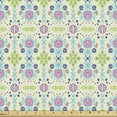 thumbnail image 1 of Ambesonne Floral Fabric by the Yard Upholstery, Flower and Leaf Motifs, 3 Yards, Cream and Multicolor, 1 of 5