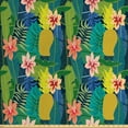 thumbnail image 1 of Ambesonne Floral Fabric by the Yard Upholstery, Flourishing Summer Flowers, 3 Yards, Multicolor, 1 of 4