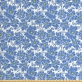 thumbnail image 1 of Ambesonne Floral Fabric by the Yard Upholstery, Botanical Pastel Nature, 2 Yards, Violet Blue Yellow, 1 of 4