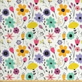 thumbnail image 1 of Ambesonne Floral Fabric by the Yard Upholstery, Creative Blossoms Spring, 10 Yards, Multicolor, 1 of 4