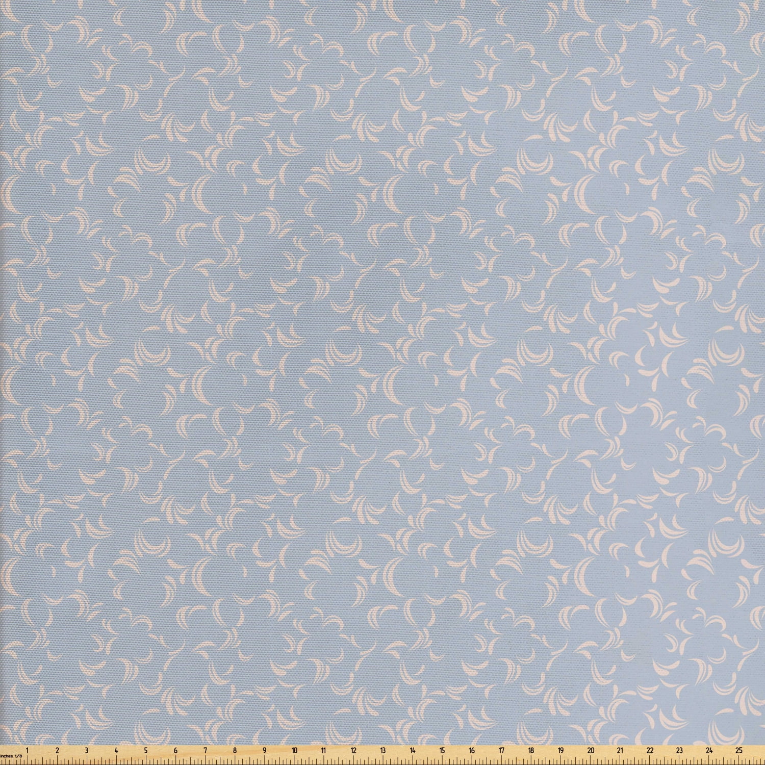 Ambesonne Floral Fabric by the Yard Upholstery, Petals and Foliage