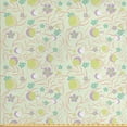 thumbnail image 1 of Floral Fabric by the Yard, Flowers from Summer and Apples Colored in Pastel Purple Pale Green, Upholstery Fabric for Dining Chairs Home Decor Accents, Multicolor by Ambesonne, 1 of 4
