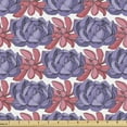 thumbnail image 1 of Floral Fabric by the Yard, Horizontally Arranged Graphic Image Wildflowers on a Plain Background, Decorative Upholstery Fabric for Sofas and Home Accents, Lavender Blue Pale Ruby by Ambesonne, 1 of 5