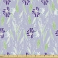 thumbnail image 1 of Floral Fabric by the Yard, Lilac Tones Peduncles Hand Picked Flowers Sketch Style Pattern, Decorative Upholstery Fabric for Chairs & Home Accents, Ceil Blue Multicolor by Ambesonne, 1 of 5