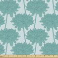 thumbnail image 1 of Floral Fabric by the Yard, Monochromatic Pattern with Dahlia Petals on Cold Toned Pastel Backdrop, Upholstery Fabric for Dining Chairs Home Decor Accents, Pale Blue and Turquoise by Ambesonne, 1 of 5