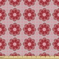 thumbnail image 1 of Ambesonne Floral Fabric by the Yard Upholstery, Rhythmic Abstract Floral, 1 Yard, Pale Pink and Pale Taupe, 1 of 5
