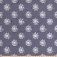 thumbnail image 1 of Floral Fabric by the Yard, Repetitive Simplistic Rustic Sunflower Exotic Petals Illustration, Decorative Upholstery Fabric for Sofas and Home Accents, Purpleblue and Off White by Ambesonne, 1 of 5