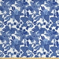 thumbnail image 1 of Ambesonne Floral Fabric by the Yard Upholstery, Blue Tones Flowers Romance, 3 Yards, Persian Blue Azure Blue, 1 of 4