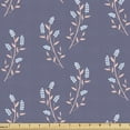 thumbnail image 1 of Ambesonne Floral Fabric by the Yard Upholstery, Springy Berry Fruit Twigs, 1 Yard, Ceil Blue Peach Pale Blue, 1 of 5