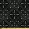 thumbnail image 1 of Ambesonne Floral Fabric by the Yard Upholstery, Rhombus Design Flowers Art, 5 Yards, Charcoal Grey and Dimgray, 1 of 5