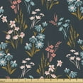 thumbnail image 1 of Floral Fabric by the Yard Upholstery, Garden Art Pattern with Wild Flowers, Decorative Fabric for DIY and Home Accents, Blue Grey Multicolor by Ambesonne, 1 of 5