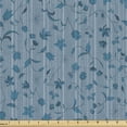 thumbnail image 1 of Ambesonne Floral Fabric by the Yard Upholstery, Numerous Flowers Composition, 10 Yards, Pale Slate Blue Sea Blue, 1 of 5