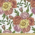 thumbnail image 1 of Ambesonne Floral Fabric by the Yard Upholstery, Vintage English Garden Art, 1 Yard, Pale Blue Multicolor, 1 of 5