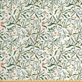 thumbnail image 1 of Ambesonne Floral Fabric by the Yard Upholstery, Watercolor Spring Garden, 2 Yards, Orange Yellow and Green, 1 of 4