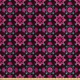 thumbnail image 1 of Floral Fabric by the Yard, Vibrant Essence Botany Lily Blooms Boho Pansy Shabby Motif, Decorative Upholstery Fabric for Sofas and Home Accents, Burgundy Magenta Teal by Ambesonne, 1 of 4