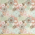 thumbnail image 1 of Ambesonne Floral Fabric by the Yard Upholstery, Romantic Wildflowers, 5 Yards, Pale Green Brown Peach, 1 of 4
