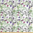 thumbnail image 1 of Ambesonne Floral Fabric by the Yard Upholstery, Lilac Wild Flowers Design, 10 Yards, Green Pale Fuchsia, 1 of 5