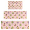 thumbnail image 1 of Floral Fairy Princess Pattern Kitchen Rugs Sets Of 3,Kitchen Runner Rugs Non Skid Washable,Decorative Kitchen Floor Mats for Kitchen,Sink,Laundry,17"x30"+ 17"x47" + 17"x59", 1 of 6