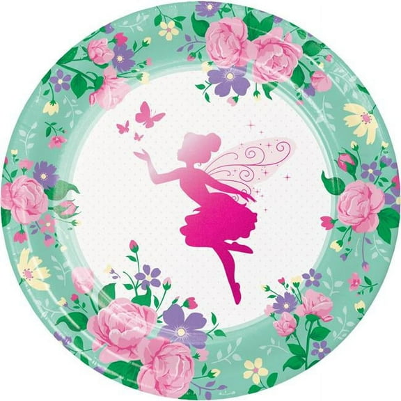 Floral Fairy Lunch Plate (8)