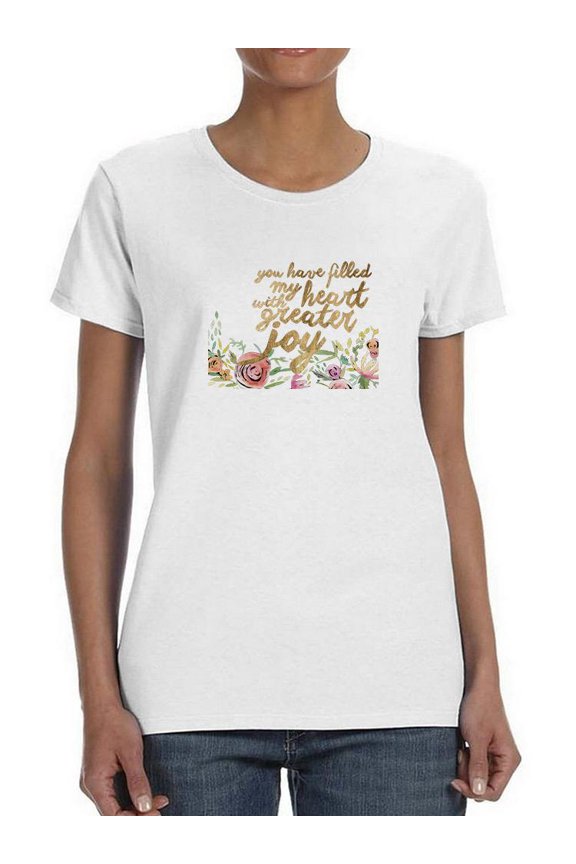 Floral Faith I T-Shirt Women -Studio W Designs, Female x-Large