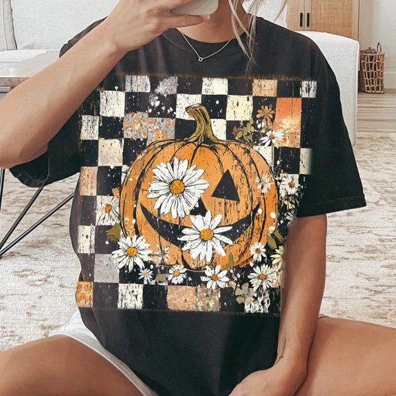Floral Fall Pumpkin Shirt, Fall Shirt, Fall Pumpkin Shirt, Thanksgiving Shirt, Autumn Shirt, Fall , Boho Shirt, Floral Fall Shirt