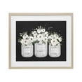 thumbnail image 1 of Stupell Industries Floral Farmhouse Jars Trio Birch Framed Print Under Glass, design by Lettered and Lined, 17 x 21, 1 of 10
