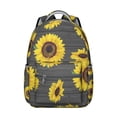 thumbnail image 1 of "Floral Fashion Backpack with Sunflower & Wildflower Design for Women & Girls - Large Capacity Waterproof School Bag for College Students, Laptop Compartment, Ergonomic Shoulder Straps for Comfort", 1 of 6