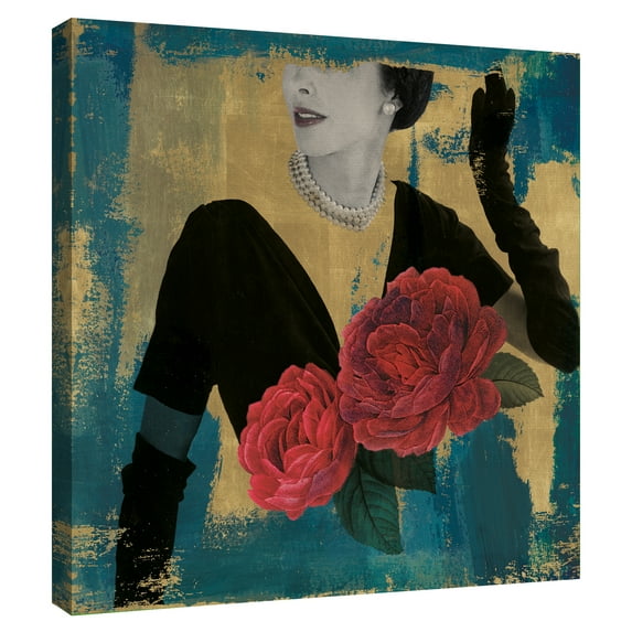 Floral Fashionista by Eccentric Accents Canvas Art Print