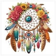 thumbnail image 1 of Floral Feather Dreamcatcher Diamond Art Painting Kit, 1 of 8