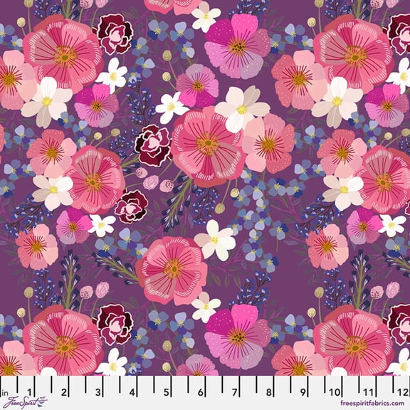 Floral Fiesta - Petal Parade - Purple (1yard)