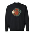 thumbnail image 1 of Floral Fish Sweatshirt Women -Image by Shutterstock, Female 5X-Large, 1 of 4