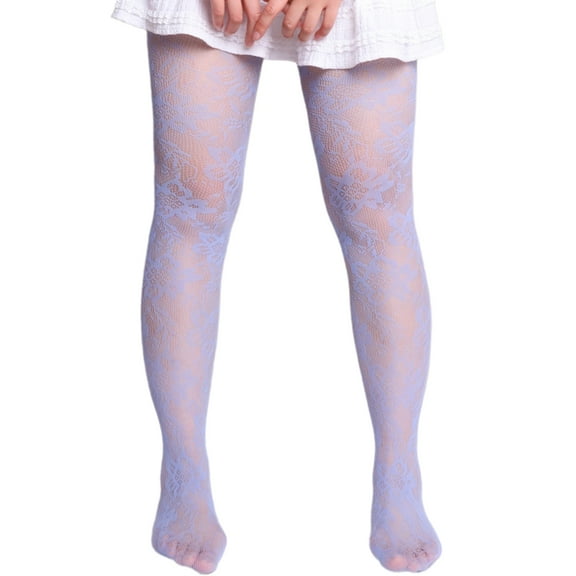 Floral Fishnet Lace Pantyhose Elegant Colorful Mesh Tights Stockings for Women