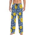thumbnail image 1 of Floral Flamingo Pajama Pants Mens Lounge Pants Casual Men Pajama Bottoms with Pockets Drawstring, 1 of 7