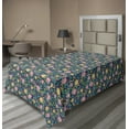 thumbnail image 1 of Ambesonne Floral Flat Sheet, Colorful English Garden Art, TwinXL Size, Multicolor, 1 of 1