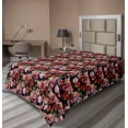 thumbnail image 1 of Ambesonne Floral Flat Bedding Sheet Soft Top Sheet, Flowers Landscape Spring Art, Twin XL, Salmon Pale Pink and Green, 1 of 1
