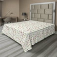 thumbnail image 1 of Ambesonne Floral Flat Sheet, Peruvian Lily Flourish Bloom, Full Size, Multicolor, 1 of 1