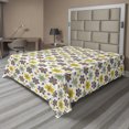 thumbnail image 1 of Floral Flat Sheet, Pattern with Irregular Dots and Flowers, Soft Comfortable Top Sheet Decorative Bedding 1 Piece, 6 Sizes, Multicolor, by Ambesonne, 1 of 1