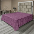 thumbnail image 1 of Floral Flat Sheet, Rhythmic Abstract Tulip Flowers Pattern in Purple Tones, Soft Comfortable Top Sheet Decorative Bedding 1 Piece, 6 Sizes, Magenta Mauve Taupe, by Ambesonne, 1 of 1