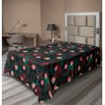 thumbnail image 1 of Ambesonne Floral Flat Bedding Sheet Soft Top Sheet, Romantic Dried Pinkish Roses, Twin, Hunter Green Redbrown, 1 of 1