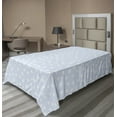 thumbnail image 1 of Ambesonne Floral Flat Sheet, Scattered Small Blooms, TwinXL Size, Pale Blue White, 1 of 1
