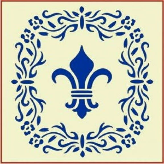 Floral Fleur de Lis Stencil - French France Country Stencils Deco Art Painting DIY Craft Plastic Wall Stencil Home Decoration French words reusable Mylar template - The Artful Stencil