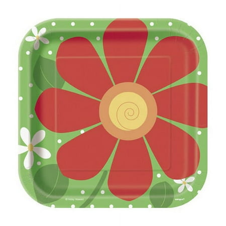 Floral 'Flower Burst' Small Paper Plates (8ct)