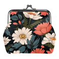 thumbnail image 1 of Floral Flower Coin Purse Vintage Pouch Kiss-lock Change Purse Wallets, 1 of 7