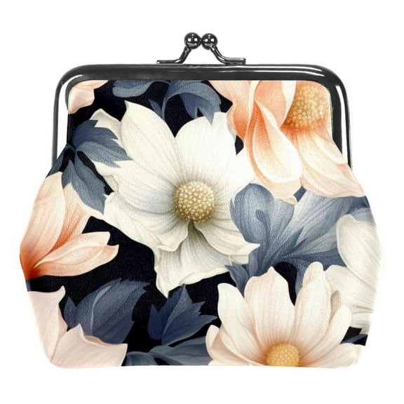 Floral Flower Coin Purse Wallet Bag Change Pouch Gifts for Women Kids Girls Key Holder