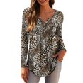 Floral Flower Long Sleeve VNeck Big & Tall Tops Plus Size, Womens Plus