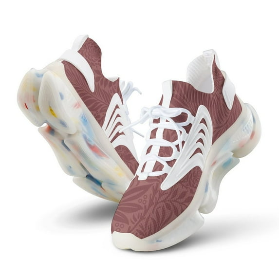 Floral Flower Pattern Walking Shoes for Men Woman Lightweight Tennis Fashion Elastic Sports Shoes Cushion Basketball Shoes