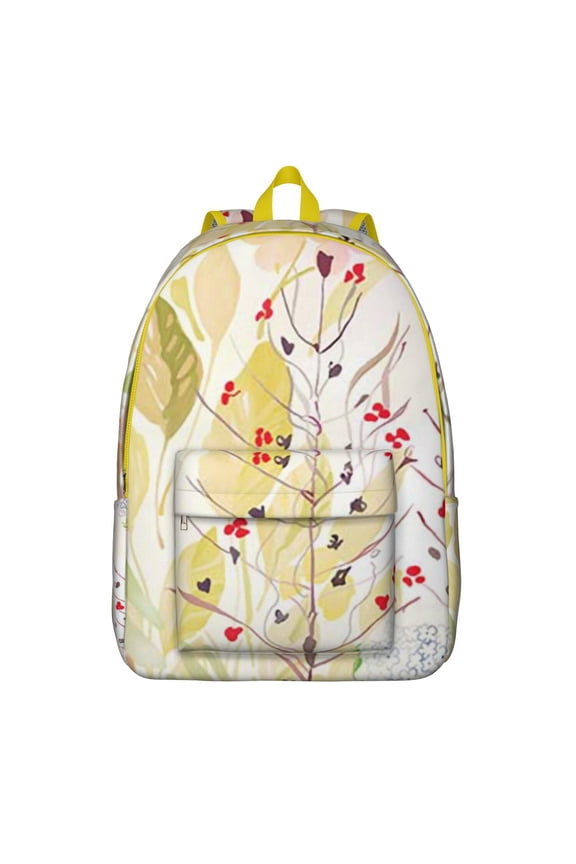 Floral Flowers Commuter Backpack for School College and Work, Large Capacity Bookbag with Laptop Compartment, Durable Everyday Travel Backpack, Sunflower Print Unisex Gift for Teens Adults