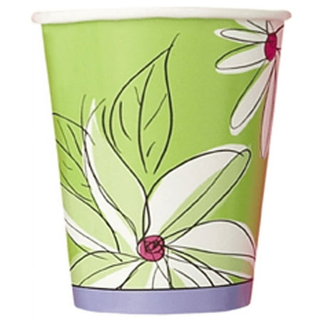Floral 'Flowers Whimsy' 9oz Paper Cups (8ct)